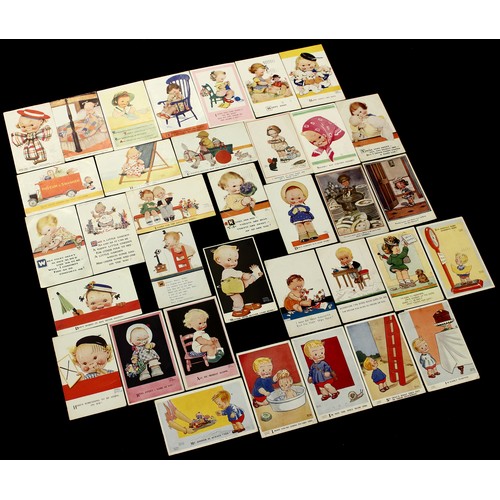 4287 - Juvenalia and Childhood Memories - a collection of loose Mabel Lucie Attwell illustrative postcards;... 