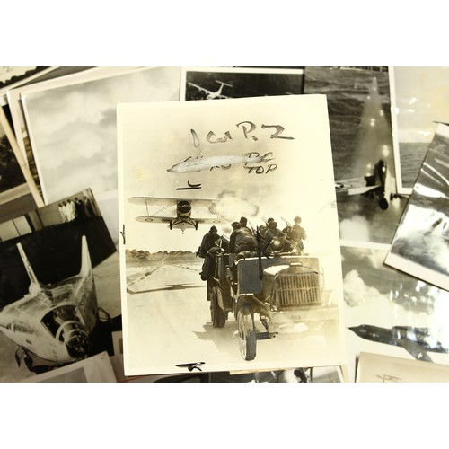 4289 - Aviation - a collection of 1930's and later press photographs, some with annotations and various sta... 