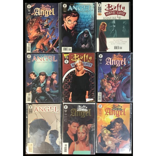 4408 - 9 Buffy the Vampire Slayer and Angel comics. Dark Horse comics: Buffy The Vampire Slayer #1/2 Wizard... 