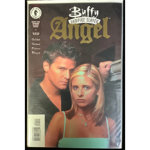 4408 - 9 Buffy the Vampire Slayer and Angel comics. Dark Horse comics: Buffy The Vampire Slayer #1/2 Wizard... 