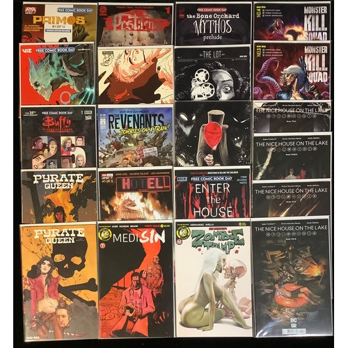 4411 - 21 Mixed Horror indie comics. Buffy the Vampire Slayer, Nice House on the Lake. Monster Kill Squad. ... 