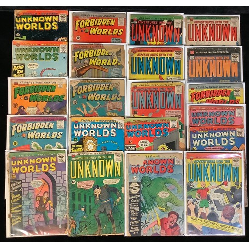 4414 - 21 Golden & Silver Age ACG comics. Forbidden Worlds, Unknown Worlds, Adventures into the Unknown etc... 