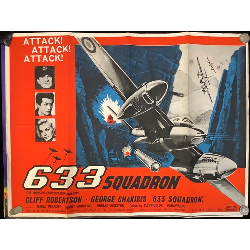 4419 - 5 1960s War Movie Posters. 633 Squadron (1964). Operation Crossbow (1965). The Sand Pebbles, Steve M... 