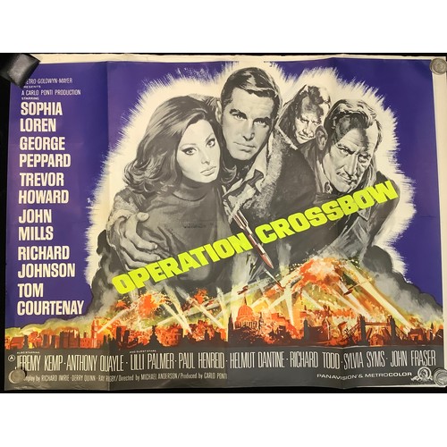 4419 - 5 1960s War Movie Posters. 633 Squadron (1964). Operation Crossbow (1965). The Sand Pebbles, Steve M... 