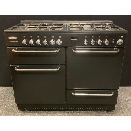 282 - A Flavel Cookmaster duel fuel range cooker, in black finish.