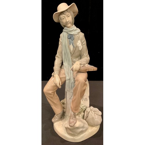 177 - A Lladro figure, The Violinist, 35cm high