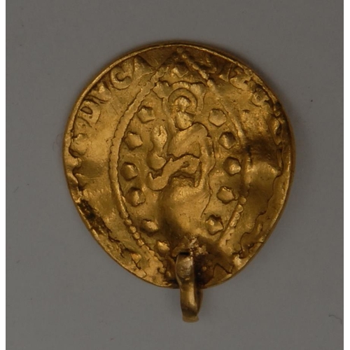 870 - Coins and Antiquities - a gold ducat of the Serene Republic of Venice: obverse St. Mark giving the g... 