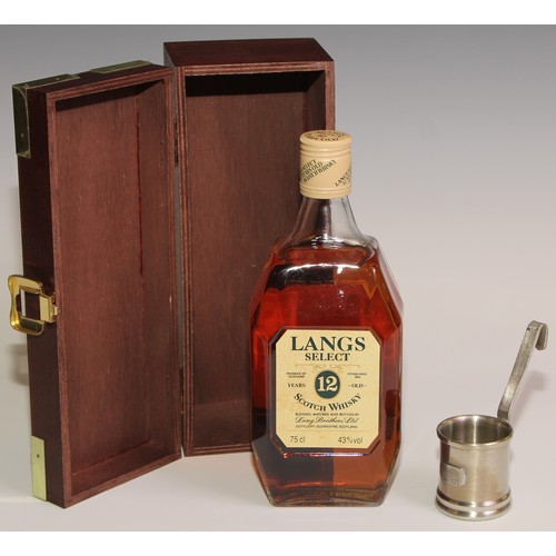 824 - Wines and Spirits - a bottle of Langs Select Scotch Whisky, 12 year old, 43% vol, 75cl, presentation... 