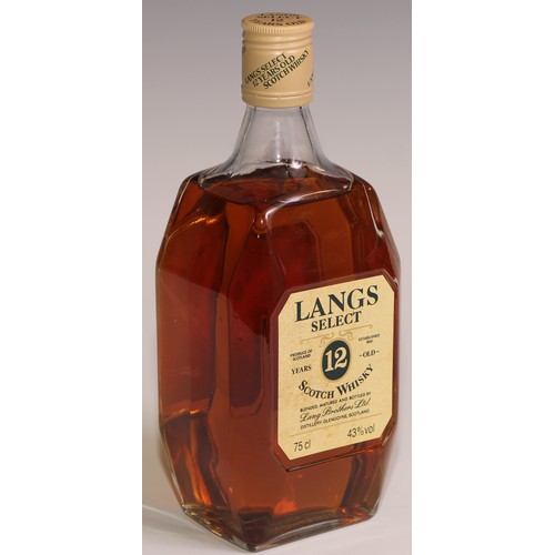 824 - Wines and Spirits - a bottle of Langs Select Scotch Whisky, 12 year old, 43% vol, 75cl, presentation... 