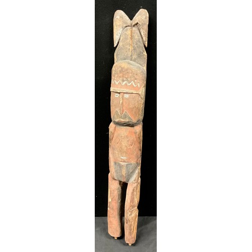 723 - Tribal Art - a Papua New Guinea phallic figure, 67cm high