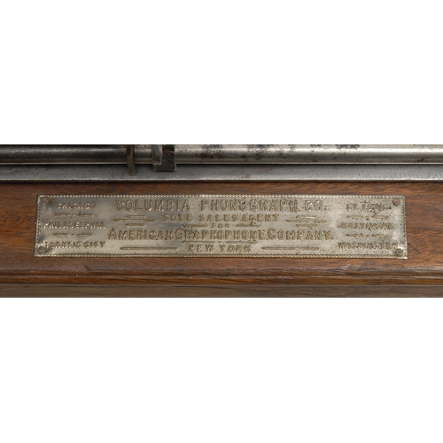 789 - An early 20th century Edison Domestic Graphophone, 29cm wide;  another;  a part French phonograph (3... 