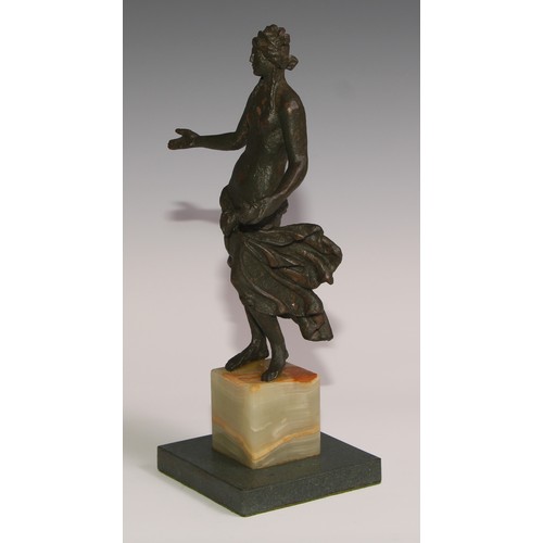 192 - A museum type bronzed composition figure, of Venus, plinth base, 29cm high