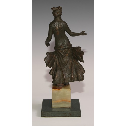 192 - A museum type bronzed composition figure, of Venus, plinth base, 29cm high