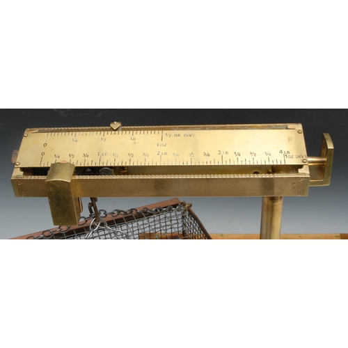 797 - Angling - a set of early 20th century Brecknell fishing scales, made exclusively for the Nottingham ... 