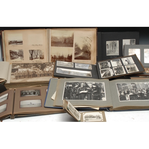 962 - Photography - a Victorian photograph album, illustrated with approx. 102 b/w and sepia photographs, ... 