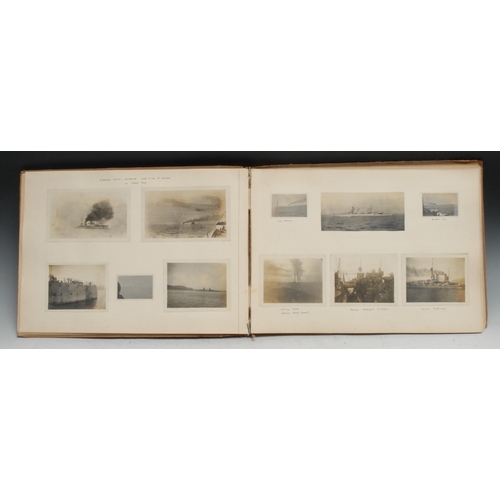 977 - Photography, Naval Interest - an early 20th century photograph album containing various Naval photog... 