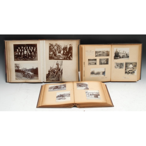 965 - Photography - an early 20th century photograph album including photographs of a Gypsy Encampment in ... 