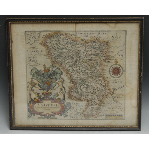 917 - William Hole (d. 1624), after Christopher Saxton (c. 1540 - c. 1610), Universi: Derbienfis Comitatus... 