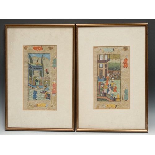 904 - Persian School (19th century)
A pair, Figures of the Mughal Court
watercolour and gouache, 28cm x 14... 