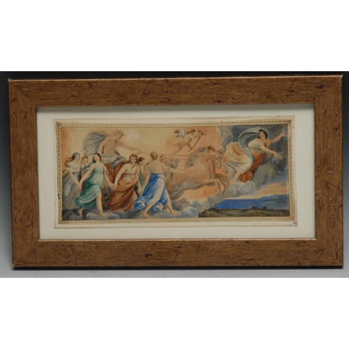 899 - Italian School (19th century)
The Chariot of Apollo
watercolour, 12cm x 25.5cm