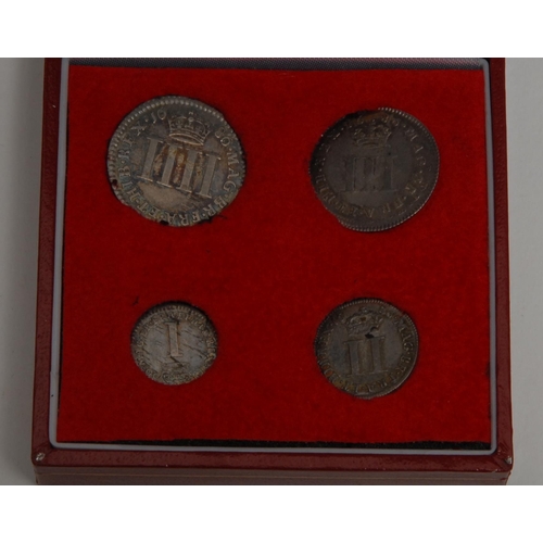 861 - Coins - Maundy Money - a composed James II set, 1686,  comprising  four pence, three pence two pence... 