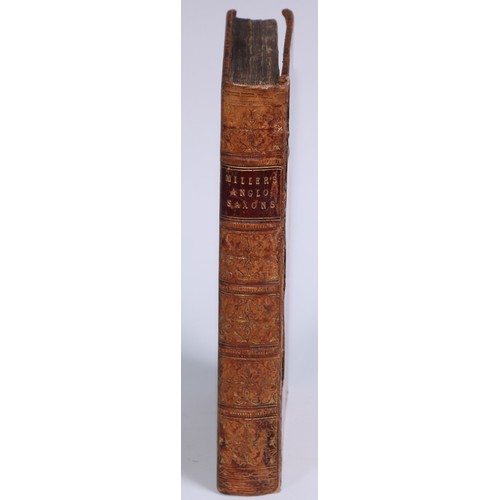 13 - A 19th century disguise volume dummy book box, as a volume of Miller’s Anglo-Saxons, tooled and gilt... 