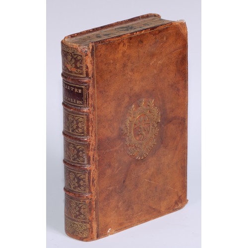 12 - A 19th century disguise volume dummy book box, as a volume of Maitre Italien, tooled and gilt armori... 