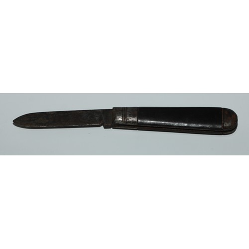 808 - Helixophilia and Machirology - a 19th/early 20th century Swedish barrel knife and corkscrew, by  19t... 