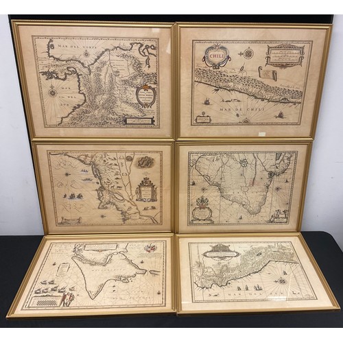 906 - After Johannes Blaeu, a map,  Brasilia [Brazil], 45cm x 57cm overall; others, Nova Belgicaet Anglia ... 