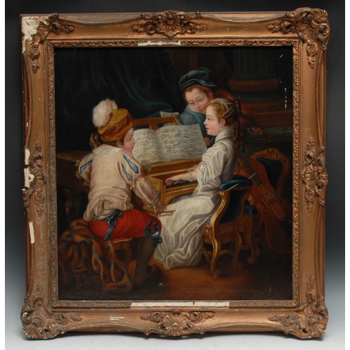 215 - French School (19th century)
The Music Recital, Children Playing Instruments
oil on canvas, 53cm x 4... 