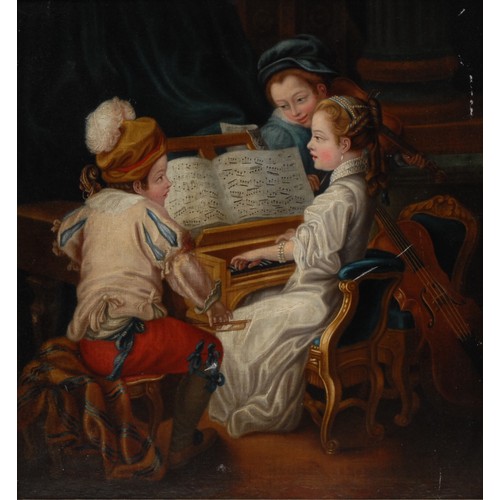 215 - French School (19th century)
The Music Recital, Children Playing Instruments
oil on canvas, 53cm x 4... 