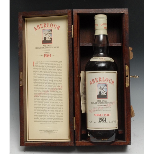 816 - Whisky, Aberlour Single Malt, distilled 1964, bottled 1989, 43% vol, 75cl, sealed, level at top of s... 