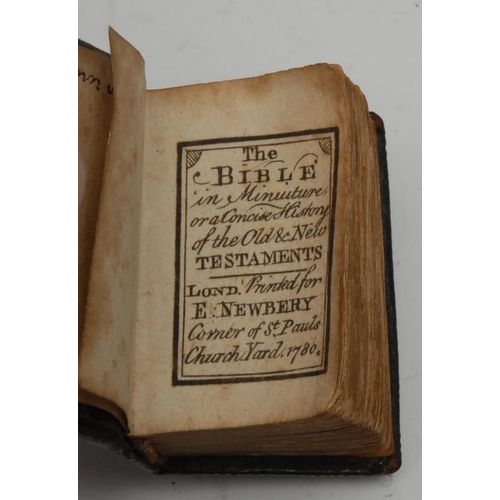 918 - A George III miniature Bible, The Bible in Miniature, or a Concise History of the Old and New Testam... 