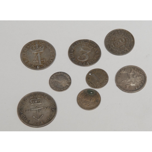 854 - Coins - English small silver including some Maundy issues: Groats 1710  and 1854 (non-Maundy issue),... 