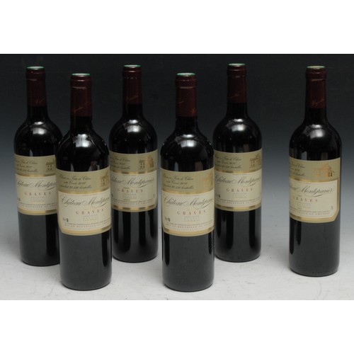 820 - Wine - six bottles, Chateau Montravier Graves, 2010, 13.5% vol, 75cl (6)