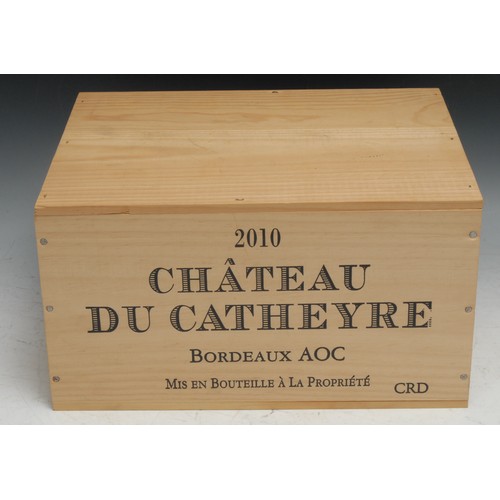 818 - Wine - a case, Chateau du Catheyre Bordeaux, 2010, unopened