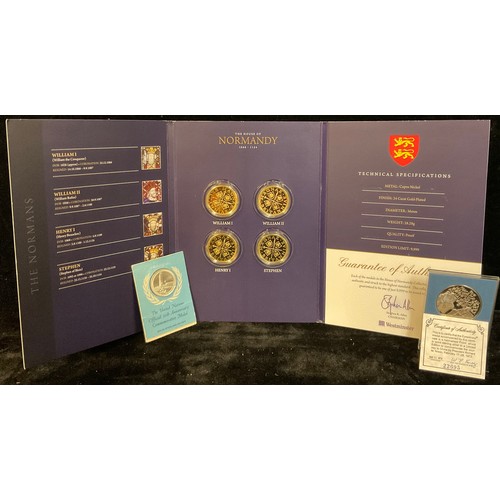 283 - Coins - a Westminster British Monarchy Commemorative Collection, The House of Normandy 1066-1154 set... 