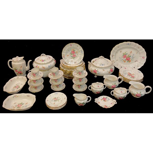 76 - A Royal Crown Derby Derby Days pattern dinner and coffee service, comprising eleven dinner plates, l... 