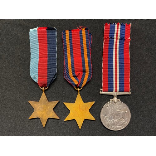 3021 - WW2 British 1939-45 Star, Burma Star and British War Medal. All complete with ribbons. (3)