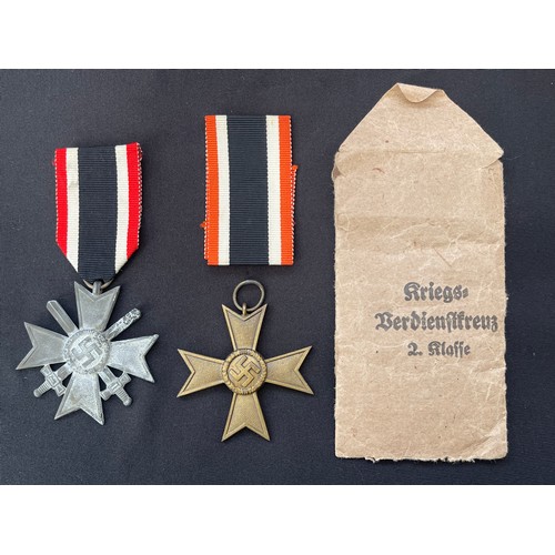 3060 - WW2 Third Reich Kriegsverdienstkreuz 2.Klasse mit Schwertern - War Merit Cross 2nd Class with Swords... 