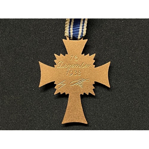 3071 - WW2 Third Reich Ehrenkreuz der Deutsche Mutter Dritte Stufe - Mother's Cross 3rd Class (Bronze). Com... 