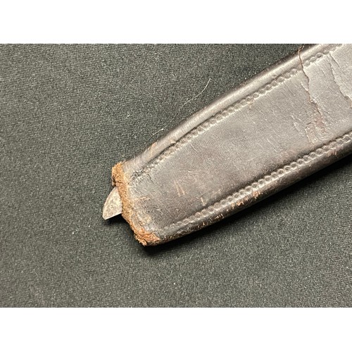 3086 - A Bowie knife with single edged blade 180mm in length, maker marked 