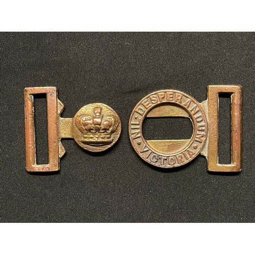 3093 - Victorian Australian Mines Militia Belt Buckle. No makers marks.