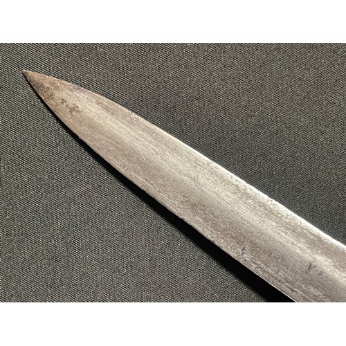 3101 - Victorian British Officers Sword with Single Edged Fullered Blade 825mm in length. Proof marked alon... 