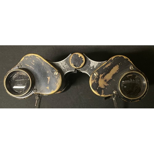 3110 - WW1 British Binoculars, Prismatic No3 (MKI) x6 serial number 16490,by 