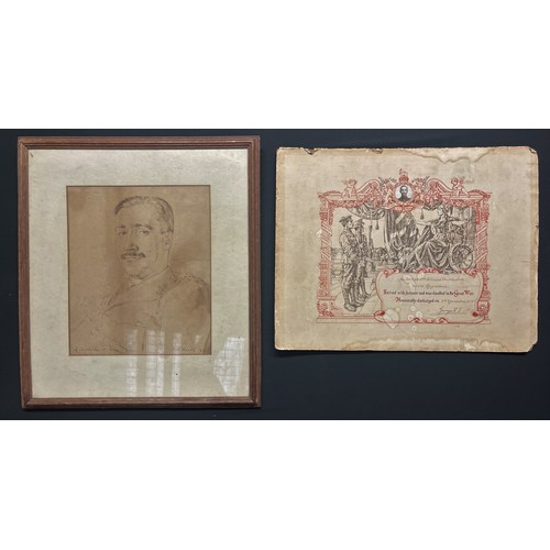 3111 - WW1 British Commemorative Honourable Discharge for Wounds Certificate to 251299 Pte Charles Shuttlew... 