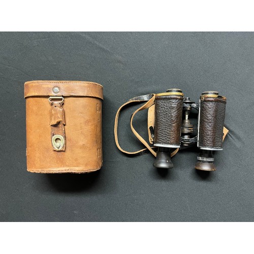 3118 - Pair of German made Binoculars issued to the Royal Navy, maker marked 