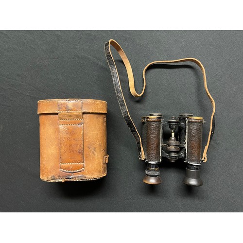 3118 - Pair of German made Binoculars issued to the Royal Navy, maker marked 