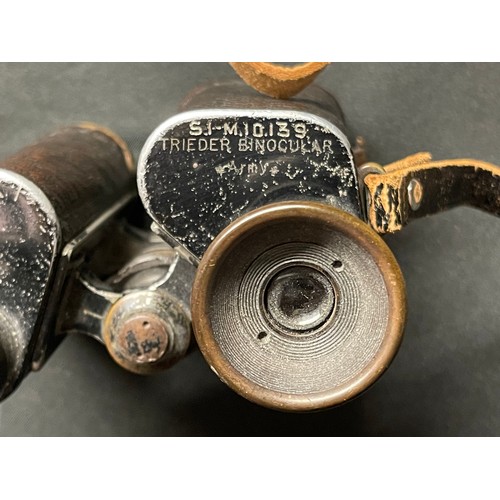 3118 - Pair of German made Binoculars issued to the Royal Navy, maker marked 