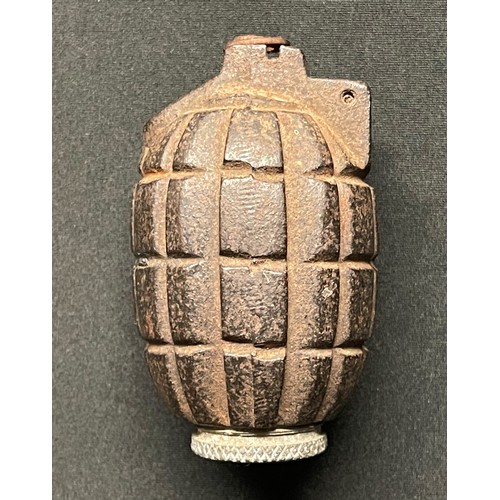 3119 - WW1 British No5 Mills Grenade. INERT & FFE. Baseplate marked No.5 MkI and dated 9/15. Maker marked 